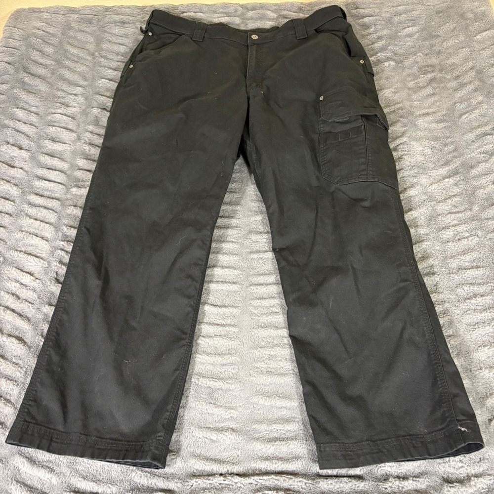 Duluth Trading Co Coolmax Flex Firehose Relaxed Fit Cargo Pants Black 42x30